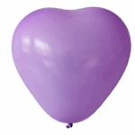 Set 5 Baloane Latex Inimă Mov 30 cm