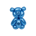 Set 50 Baloane Modelaj Latex Chrome Albastru/Blue 135-145cm