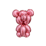 Set 50 Baloane Modelaj Latex Chrome Rosu/Red 135-145cm