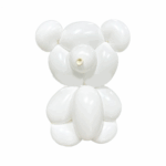 Set 50 Baloane Modelaj Latex Alb/White 135-145cm