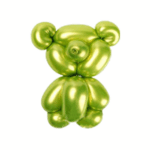 Set 50 Baloane Modelaj Latex Chrome Verde Deschis/Light Green 135-145cm