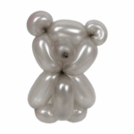 Set 50 Baloane Modelaj Latex Argintiu/Silver 135-145cm