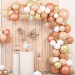 Arcadă de Baloane Nuanțe de Roz și Auriu-101 Bucati