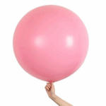 Set 5 Baloane Latex Jumbo 46cm, Roz Pal,Baby Pink