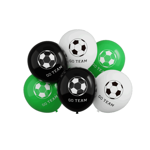 Baloane Latex Fotbal 30cm - Set 6 Baloane