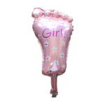 Balon Folie 35cm x 40cm, Formă de Picioruș "It's a Girl"