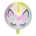 Balon Folie 45cm, Unicorn