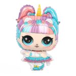 Balon Folie 48cm x 81cm, Formă de Păpușă LOL Unicorn