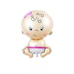 Balon Folie 50cm x 79cm, Formă de Fetiță Bebeluș