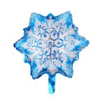 Balon Folie 58cm x 50cm, Formă de Fulg de Nea