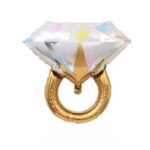 Balon Folie 65cm x 60cm, Inel cu Diamant