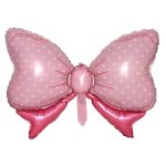 Balon Folie 88cm x 62cm, Formă de Fundiță Roz