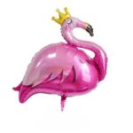 Balon Folie 98cm x 97cm, Formă de Flamingo Roz