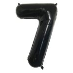 Balon Folie Cifra 7 80cm, Negru