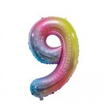 Balon Folie Cifra 9 80cm, Multicolor
