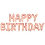 Balon Folie Happy Birthday Roz, 40cm