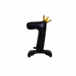 Balon Folie In Picioare Cifra 7 Cu Coroana 85cm, Negru