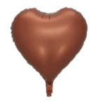 Balon Folie Inima 46cm, Ciocolatiu