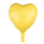 Balon Folie Inima 46cm, Galben Pastel