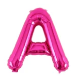 Balon Folie Litera A 40cm, Fuchsia