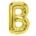 Balon Folie Litera B 40cm, Auriu