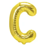 Balon Folie Litera C 40cm, Auriu