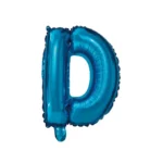 Balon Folie Litera D 40cm, Albastru