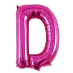 Balon Folie Litera D 40cm, Fuchsia