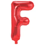 Balon Folie Litera F 40cm, Rosu