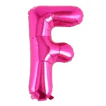 Balon Folie Litera F 40cm, Fuchsia