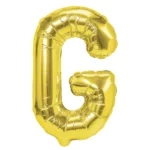 Balon Folie Litera G 100cm, Auriu
