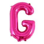 Balon Folie Litera G 40cm, Fuchsia
