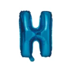 Balon Folie Litera H 40cm, Albastru