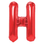 Balon Folie Litera H 40cm, Rosu