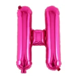 Balon Folie Litera H 40cm, Fuchsia