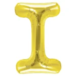 Balon Folie Litera I 100cm, Auriu