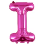 Balon Folie Litera I 40cm, Fuchsia