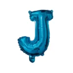 Balon Folie Litera J 40cm, Albastru