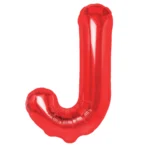 Balon Folie Litera J 40cm, Rosu