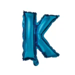 Balon Folie Litera K 40cm, Albastru