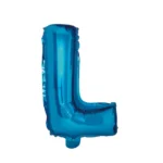 Balon Folie Litera L 40cm, Albastru