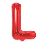 Balon Folie Litera L 40cm, Rosu