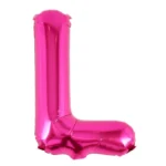 Balon Folie Litera L 40cm, Fuchsia