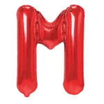 Balon Folie Litera M 40cm, Rosu