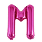 Balon Folie Litera M 40cm, Fuchsia