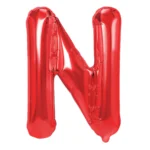 Balon Folie Litera N 40cm, Rosu