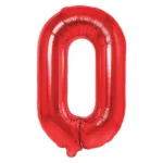 Balon Folie Litera O 40cm, Rosu