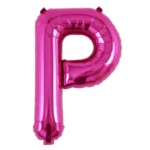 Balon Folie Litera P 40cm, Fuchsia