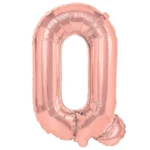 Balon Folie Litera Q 40cm, Roz Auriu