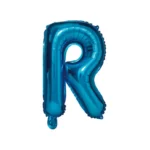 Balon Folie Litera R 40cm, Albastru